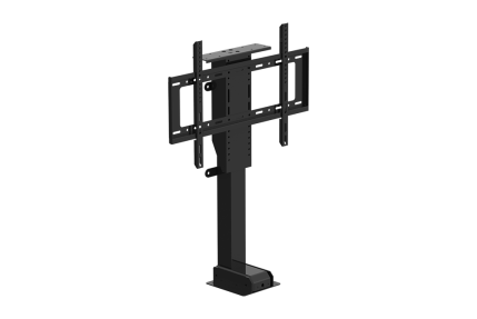 Skrytý televizní stojan s jedním motorem